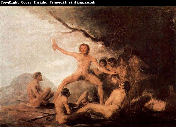 Francisco de Goya Der Kadaver des Jesuiten Brebeuf